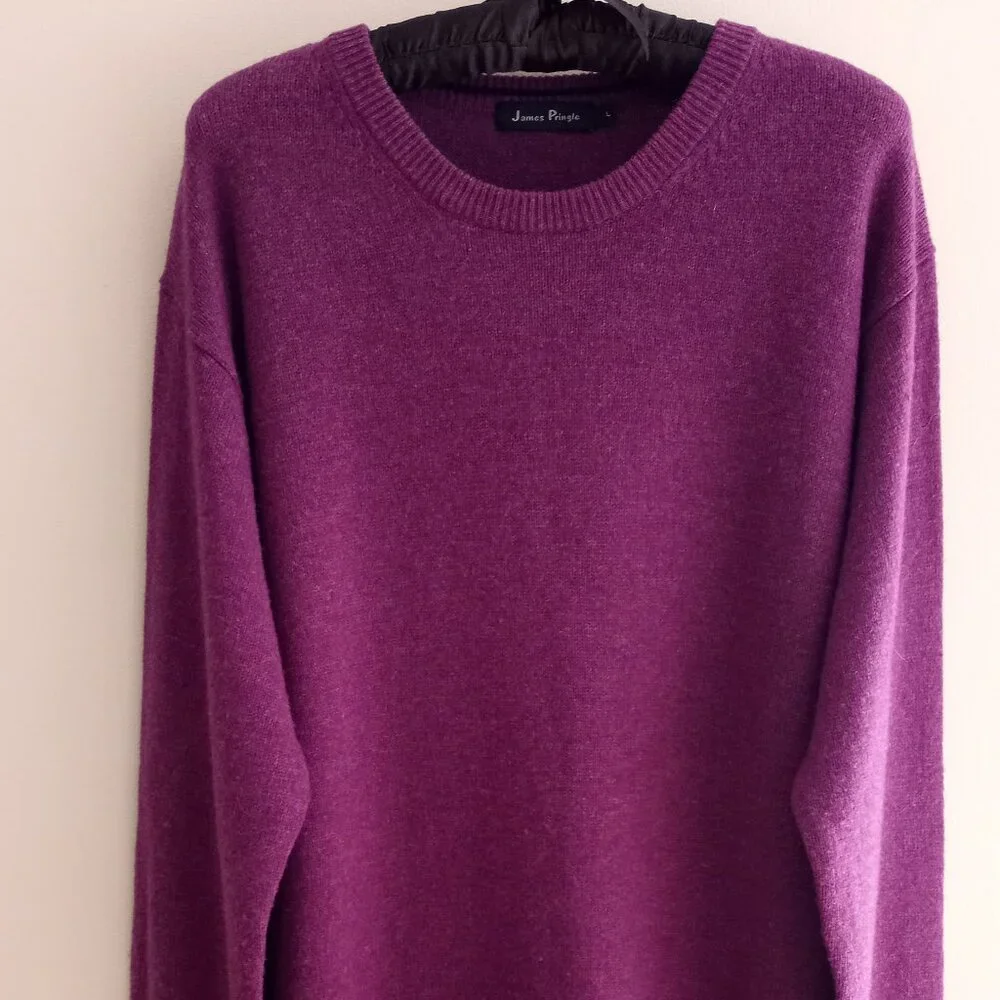 'Pringle' by James Pringle Pure wool L/S Crew Neck Sweater Size L